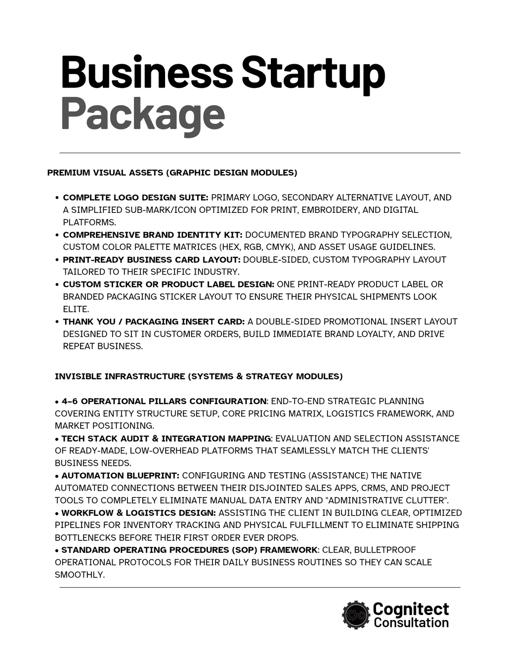 Small Business Startup package